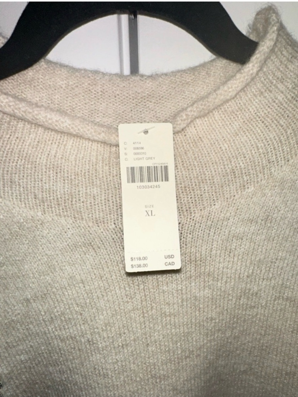 Anthropologie Cream Pearl
Embellished Mock Neck Sweater
Tank | XL | Knit - Picture 7 of 8